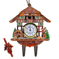 WOOD CHOPPER CLOCK MAGNET 16CM