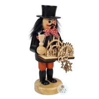 15cm Erzgebirge Vendor German Incense Burner With Black Hat image