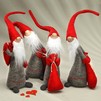 Gnome Santa With Red Hat And Sack 60cm 4 Designs