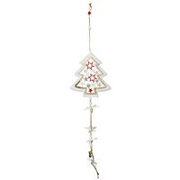 TREE WITH STARS HANGING DECORATION 50CM