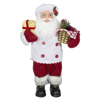 Santa Claus Bjarki Chef With Presents Standing 30cm