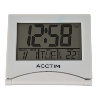 Mini Flipp Ii - Grey Lcd Alarm Clock By ACCTIM