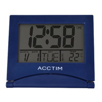 Mini Flipp Ii - Midnight Blue Lcd Alarm Clock By ACCTIM