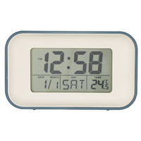 6cm Alta Blue Reflective LCD Digital Alarm Clock By ACCTIM image