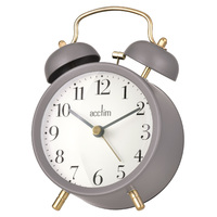 Sigrid - Mocha Double Bell Alarm Clock By ACCTIM