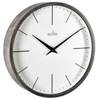 LEKSVIK - GREY WOOD WALL CLOCK 42CM