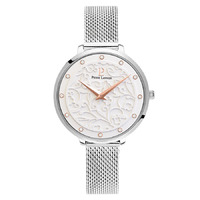 EOLIA - SILVER WHITE DIAL SILVER MESH BAND BY PIERRE LANNIER