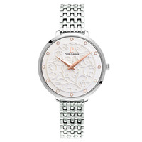 Silver Eolia Watch - White Dial Silver Bracelet Band By PIERRE LANNIER