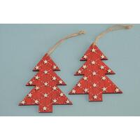 Tree Wood White/Red 11.5cm