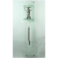 Glass Skeleton Passing Bell Strike Wall Clock By HERMLE