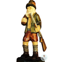 Hand Carved Hunter Statue 20cm