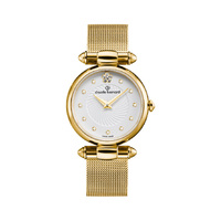 Dress Code Collection Gold Case White Dial Gold Mesh Strap By CLAUDE BERNARD