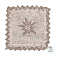 Grey Edelweiss Square Coaster By Schatz (14cm) image