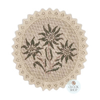 Green Edelweiss Round Placemat By Schatz (20cm) image