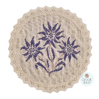 Blue Edelweiss Round Placemat By Schatz (20cm) image