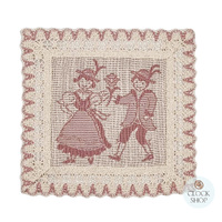 Pink Dancers Square Placemat By Schatz (20cm) image