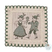 Green Dancers Square Placemat By Schatz (20cm) image