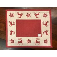 RED REINDEER PLACEMAT BY SCHATZ