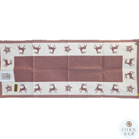 Mauve Reindeer Table Runner By Schatz (100cm) image