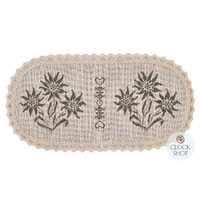 Green Edelweiss Oval Placemat By Schatz (40 x 20cm) image