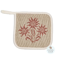 Pink Edelweiss Pot Holder By Schatz (17cm)