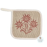 Pink Edelweiss Pot Holder By Schatz (17cm) image