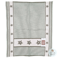 Green Edelweiss Tea Towel By Schatz (60 x 50cm) image