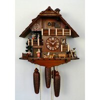 Chalet 8 Day Romeo And Juliet With Beer Maid, Dancers On Platform 38cm Cuckoo Clock By SCHNEIDER