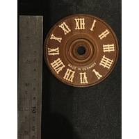 Dial For Cuckoo Clock Wooden Brown Dial 80mm image