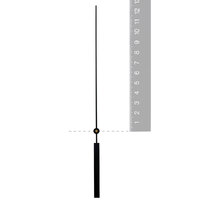 Black Euroshaft Quartz Seconds Hand (125mm) image