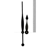 Black Spade High Torque Euroshaft Quartz Hands (237mm & 135mm)