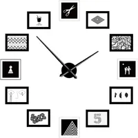 DIY Photo Wall Clock Kit With Tapered Hands image