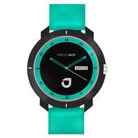 BLACK AQUA DIAL AQUA RUBBER BAND BY UNCLE JACK