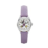 DISNEY PETITE MINNIE MOUSE RUNNING WATCH WITH LILAC LEATHER BAND