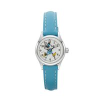 DISNEY Petite Minnie Mouse Running Watch With Aqua Leather Band