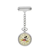 DISNEY Mickey Mouse Silver Nurses Fob Watch 30mm image