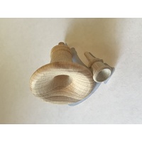 Horn And Mouth Piece For Cuckoo Clock Unstained Wood 35mm image