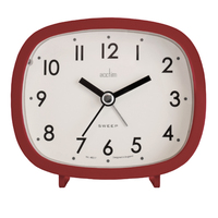 Hilda - Red Sweep Hand Alarm Clock By ACCTIM
