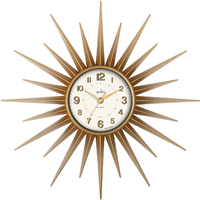 43cm Stella Gold Starburst Wall Clock By ACCTIM image