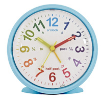 11cm Lulu Blue Time Teaching Silent Analogue Alarm Clock By ACCTIM image