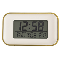 6cm Alta Mustard Reflective LCD Digital Alarm Clock By ACCTIM image
