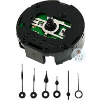 German Round Alarm Clock Quartz Movement (9.7mm Shaft Suits Dials 0-4mm Thick) image