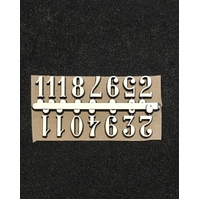 White Arabic Numerals 12mm