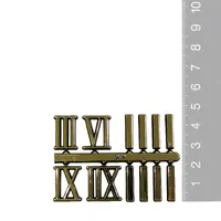 19mm Gold Roman Numerals & Dashes (3/6/9/12)