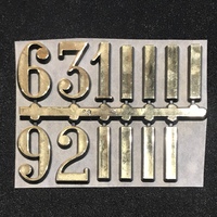 Gold Arabic Numerals 3/6/9/12 With Dash's 25mm