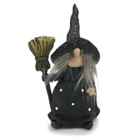 15cm Black Glitter Witch image