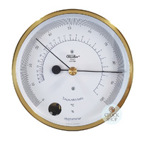 13cm Polished Brass Polar Series Hair Hygrometer By FISCHER image