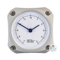 Silver Edition Aluminium Cockpit Series Clock 9.7cm By FISCHER