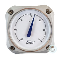 9.7cm Silver Edition Cockpit Series Thermometer By FISCHER image