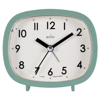 9cm Hilda Soft Green Silent Analogue Alarm Clock By ACCTIM image